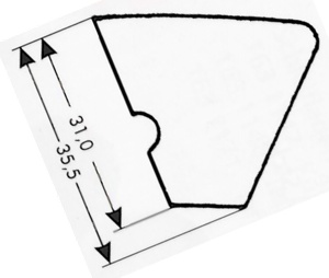 Profil karambolového mantinelu Eurosprint C55