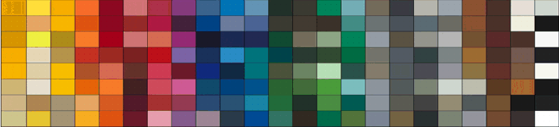 Vzorník barev RAL práškové barvy Komaxit
