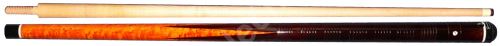 Carom cue - Brown (pointed flames)