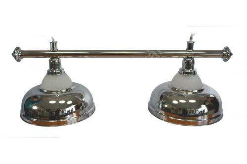 Kulečníková lampa Crown - 2 stříbrné širmy