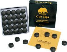 Bonded leather cue tips BEAR, diameter 12 mm
