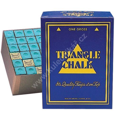 Chalk for billiard TRIANGLE - blue, 144pcs