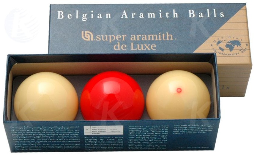 Karambolové koule SUPER Aramith De Luxe 3, 61,5 mm