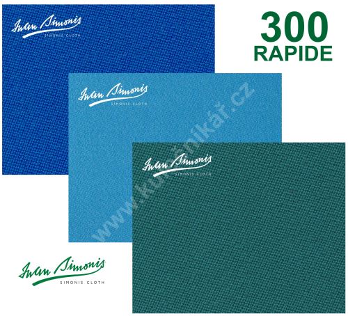 Karambolové cloth Simonis 300 Rapido Delsa Blu - š.198 cm