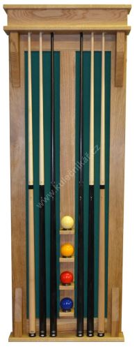 Wall-mounted rack STANDARD line in the 4 + 4 cue ball