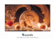 Kulečníkový plakát Aramith, Carom ball paradise