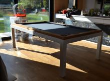 Kulečník Pool billiard FUSHION Steel, lamino - jídelní stůl (14)