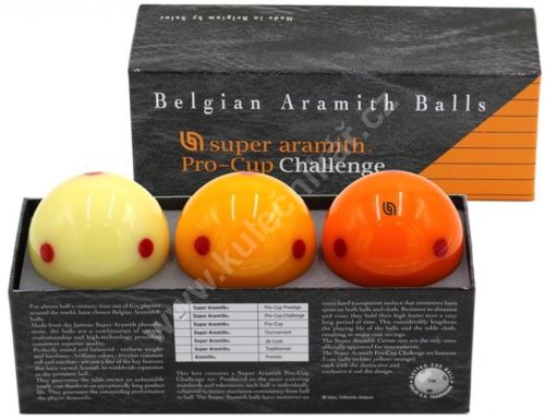 Karambolové balls Super Aramith Pro Cup 3, 61.5 mm