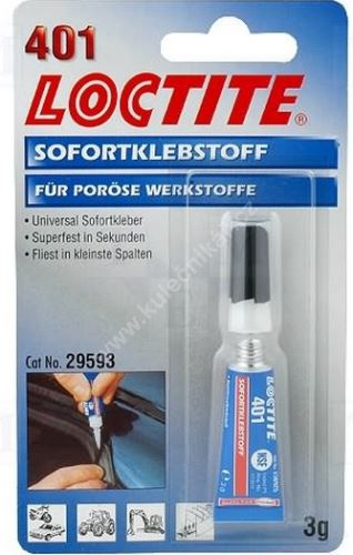 The adhesive on the skin LOCTITE 401