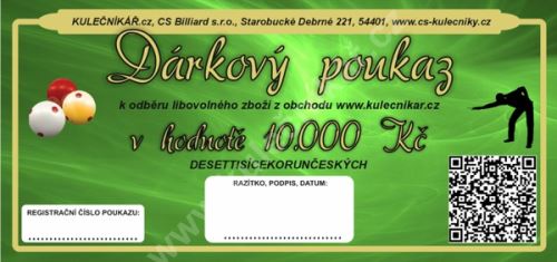 Gift Voucher CZK 10,000, -