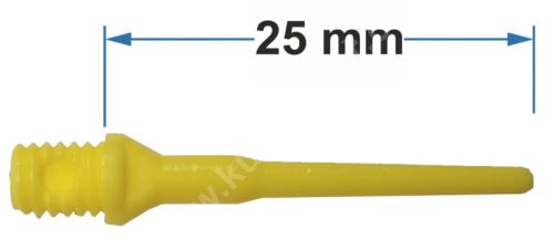 Hroty TUFLEX závit 2BA, 25mm, Žluté, 20ks