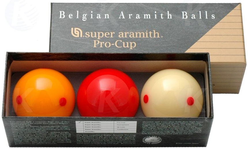 Karambolové koule SUPER Aramith Pro Cup 3, 61,5 mm