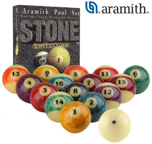 Kulečníkové koule pool ARAMITH Stone Granite Look 57,2 mm