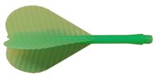 Plastová letka zelená, závit 2BA 4,5mm