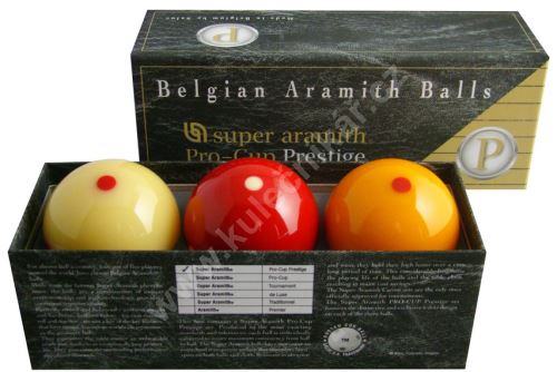 Karambolové balls Super Aramith Pro Cup 3, 61.5 mm