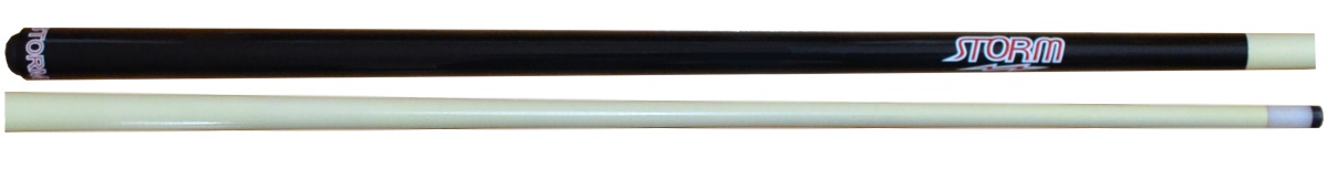 1-dílné tágo fiberglass STORM Black, kůže 12mm šroubovací