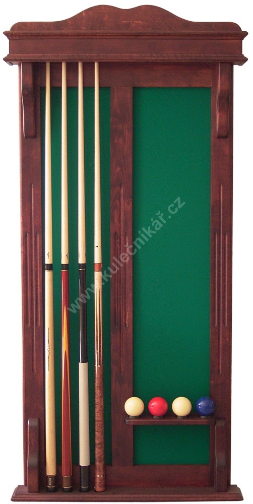 Wall Mounted Rack Standard Caro H For 4 Cue Ballbs The Demo Of E Commerce - Snooker Cue Wall Mount