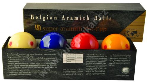 Karambolové balls Aramith Super Pro Cup 4, 61.5 mm