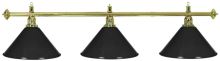 Kulečníková lampa Gold Elegant 3, černá stínidla