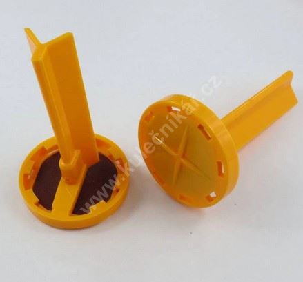 Plastic adjuster - sharpener from whalebone TWEETEN (yellow)
