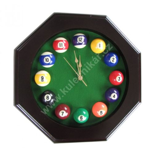 Pool hours 9 BALL, Yellow, Billiard Clock