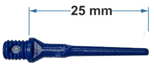 Hroty TUFLEX závit 2BA, 25mm, Modré, 20ks
