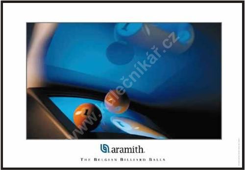 Billiard poster Aramith, Ball and monitor