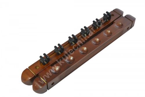 Billiard cue holder ROMAN - 6 cues mahogany
