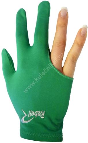 Billiard gloves REBELL green (universal for both right-and left-handed)