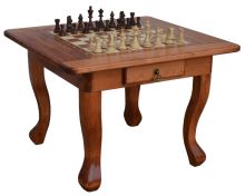Šachový konferenční stolek LORD - Dub, 50 cm