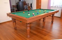 QUEEN Billiards Pool 9 feet, 3-piece slate, 6 feet